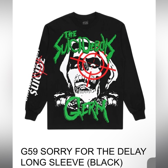 G59 SORRY FOR THE DELAY
LONG SLEEVE (BLACK) - Picture 1 of 1